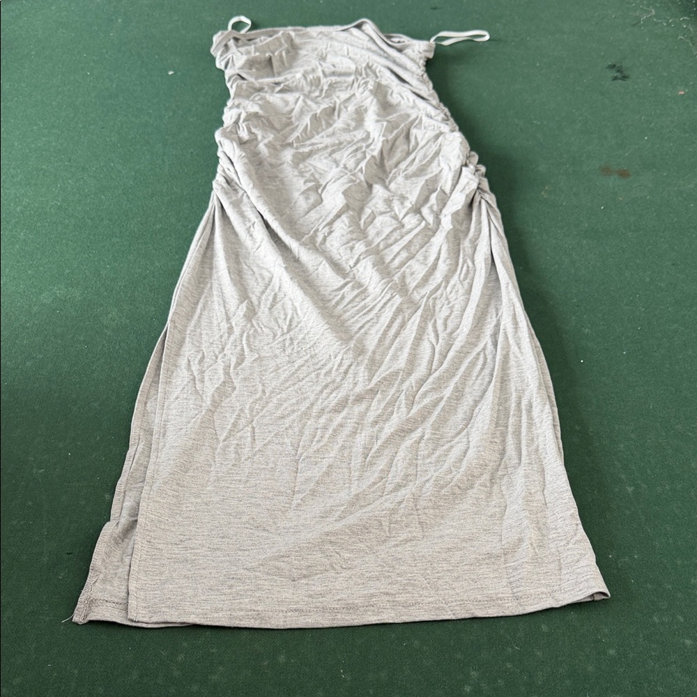 SHEIN Gray High Low Dress. CAJA. # 1 D